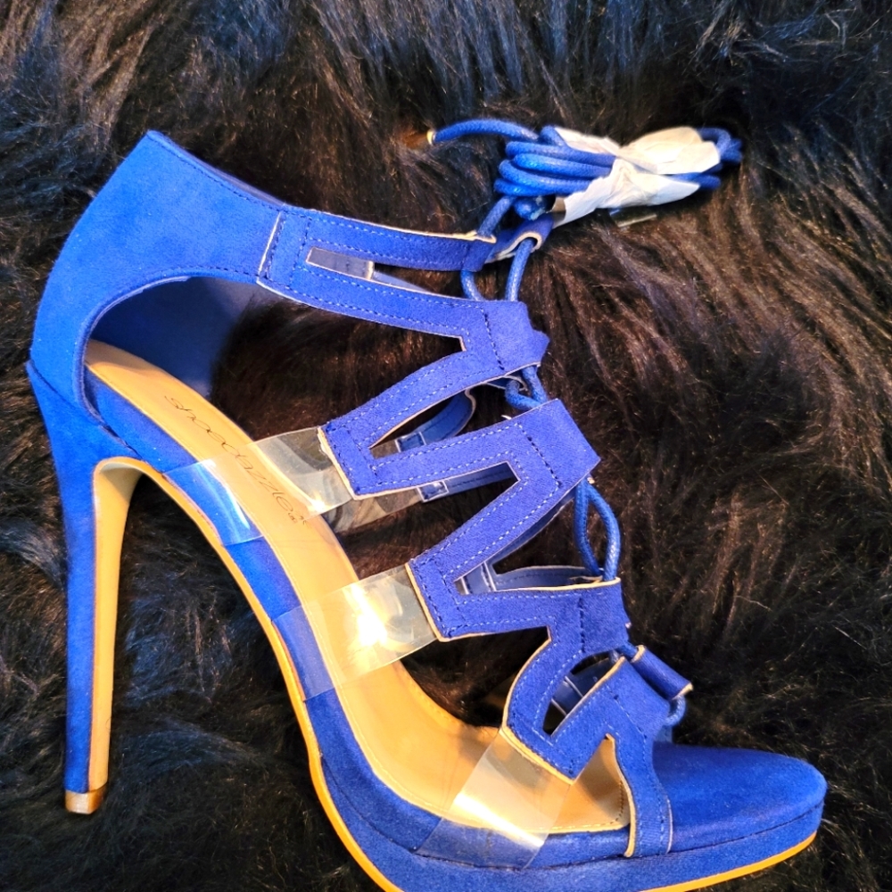 Cobalt 6.5 Lace up Dress Sandals